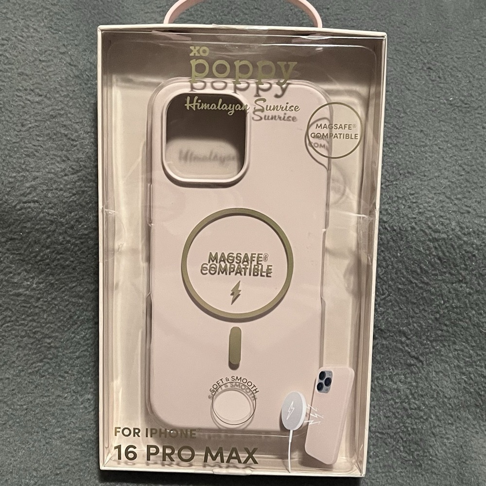 XO‎ Poppy iPhone 16 Pro Max Himalayan Sunrise Beige Magsafe Cellphone Case